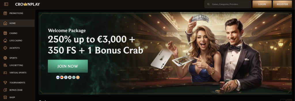 crownplay casino screenshot